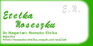 etelka moseszku business card